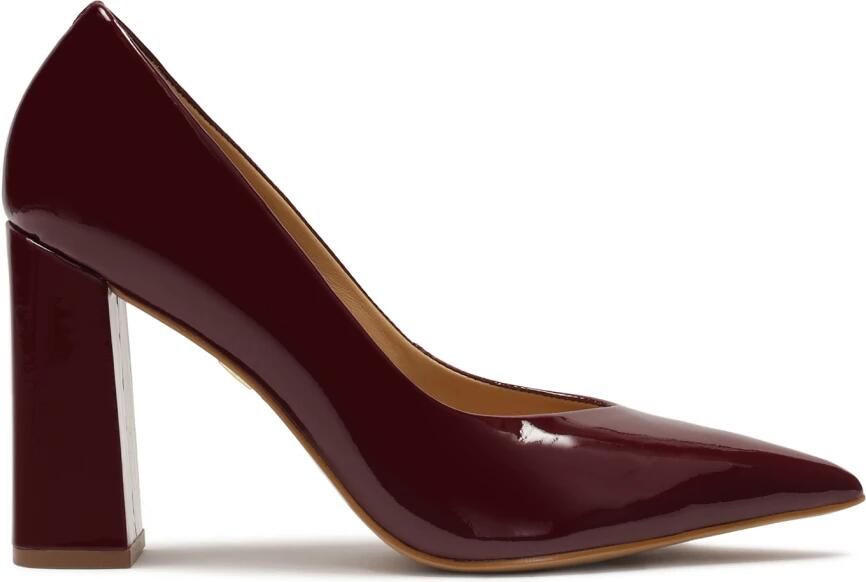 Kazar Donkerrode gelakte pumps met brede hak.Dit product valt klein uit.