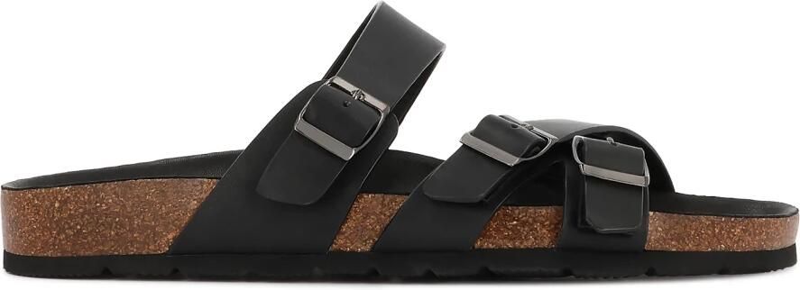 Kazar Echt Lederen Gekruiste Riem Slide