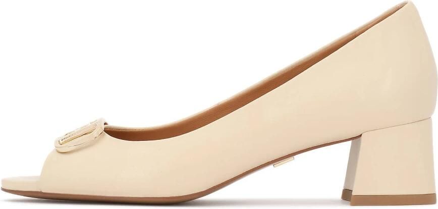 Kazar Peep toe pumps with elegant monogrammed design - Foto 2