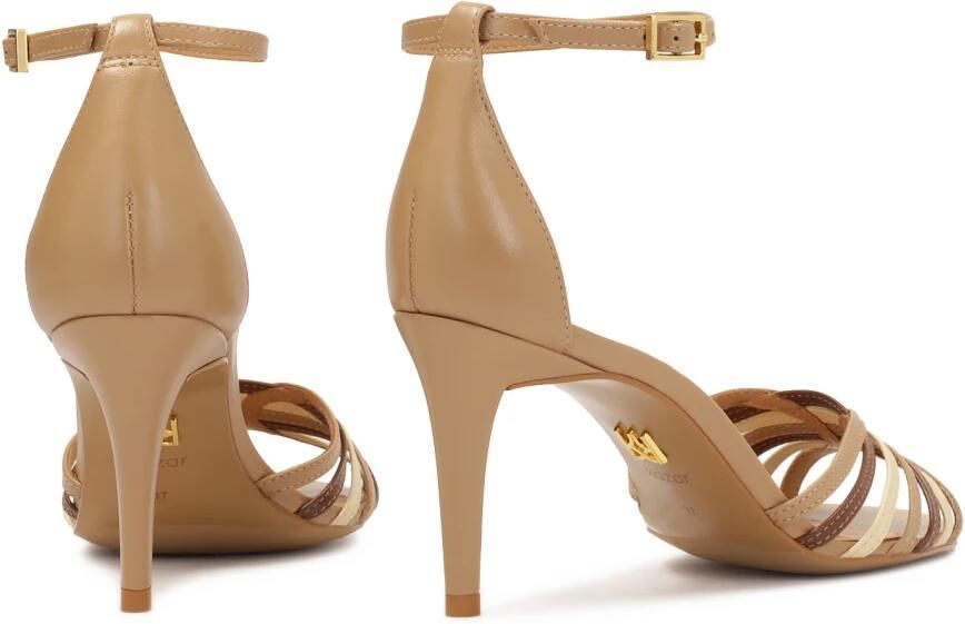 Kazar Elegante leren sandalen met kleurrijke bandjes