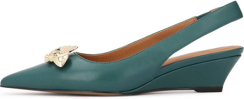 Kazar Green pumps with gold embellishment - Foto 2