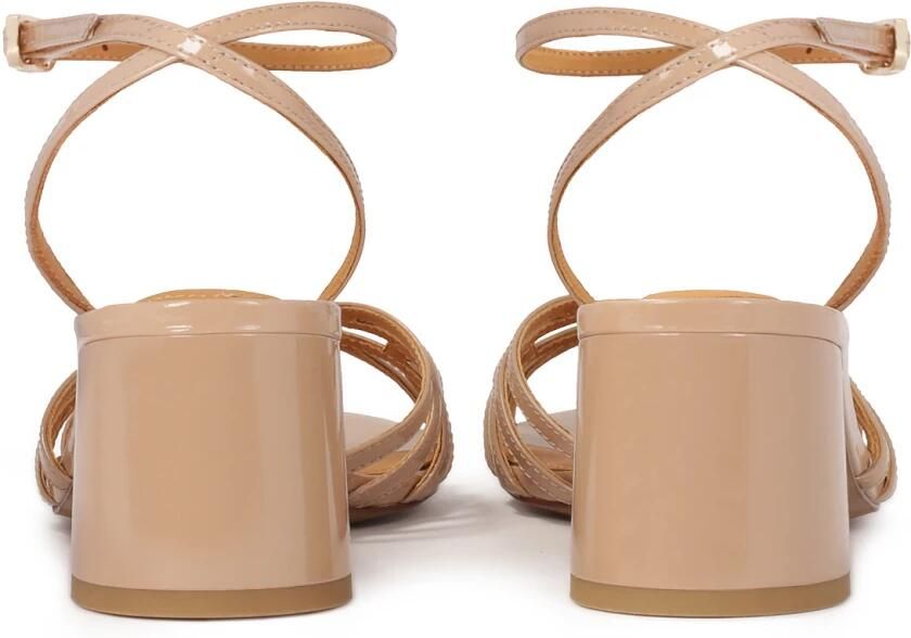 Kazar Elegante sandaal met brede hak in lakleer Angela