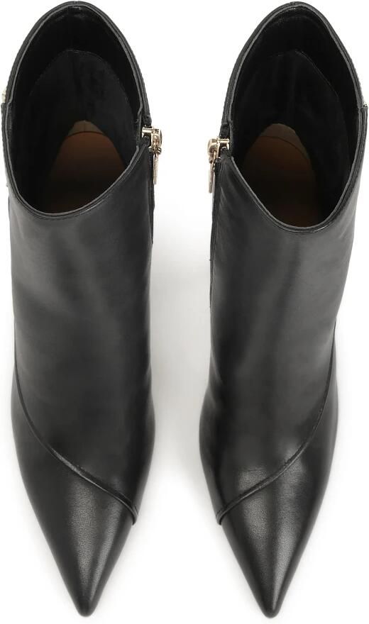 Kazar Elegante zwarte stiletto laarzen versierd met logogespen - Foto 4
