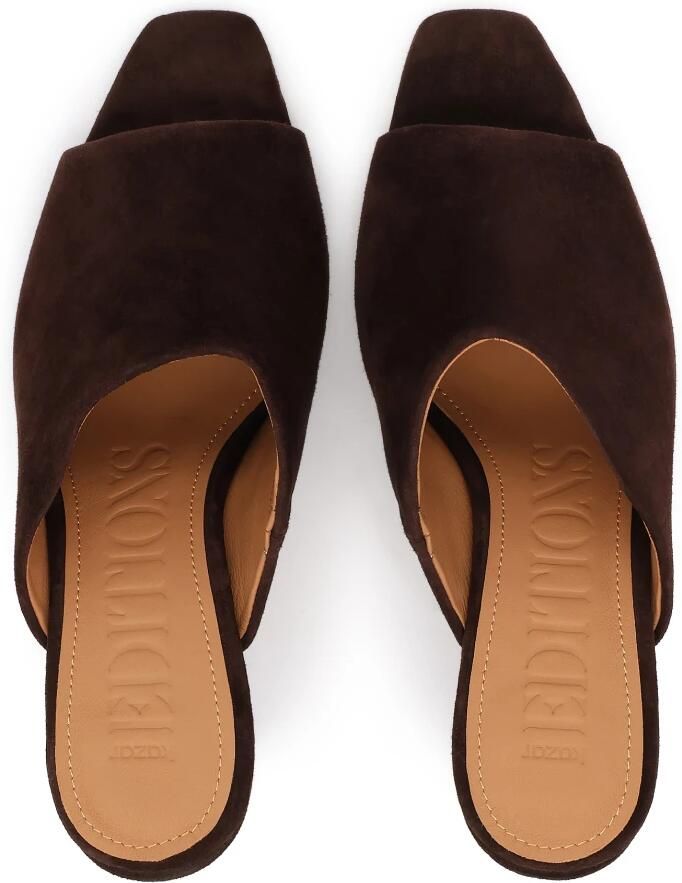 Kazar Brown suede mules with a stiletto heel from the EDITIONS collection - Foto 6