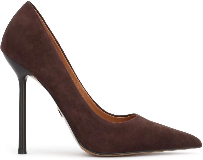 Kazar Dark brown suede pumps