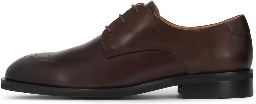 Kazar Brown leather derby with subtle openwork brogue - Foto 7