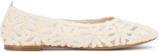 Kazar Flower Pattern Wedding Ballerinas