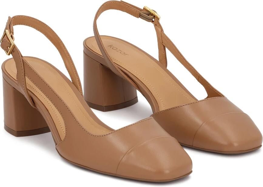 Kazar Leather pumps with open heels - Foto 3