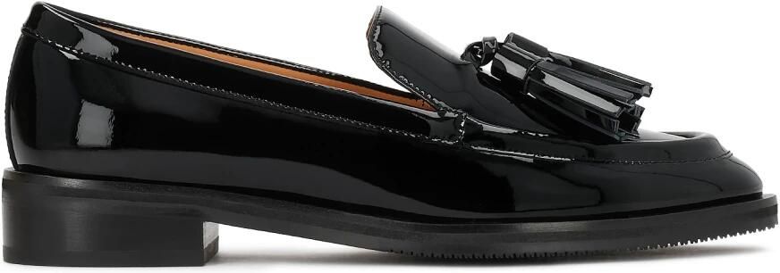 Kazar Lacquered flat shoes with a clutch