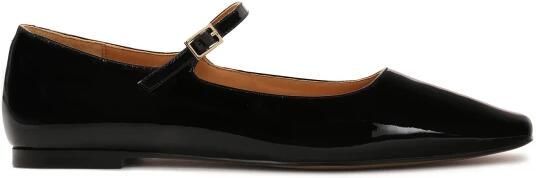 Kazar Gelakte platte pumps met band