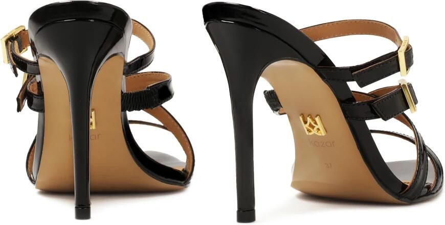 Kazar Gelakte teenslippers met puntige tenen - Foto 4