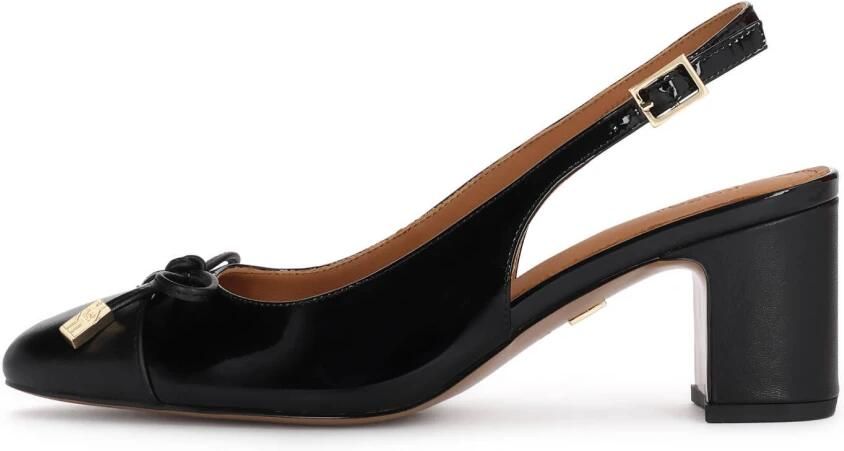 Kazar Gepolijste Slingback Pumps op een Blokhak met Strik - Foto 2