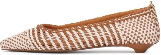 Kazar Gevlochten leren pumps met platte hak - Foto 2