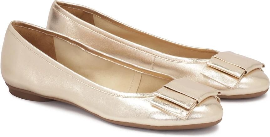 Kazar Gouden ballerina's met ronde neus - Foto 5