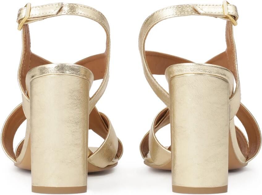 Kazar Gouden sandalen met brede banden