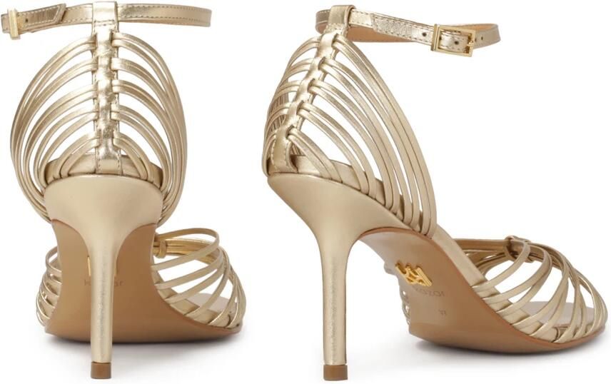 Kazar Gouden sandalen met dunne bandjes