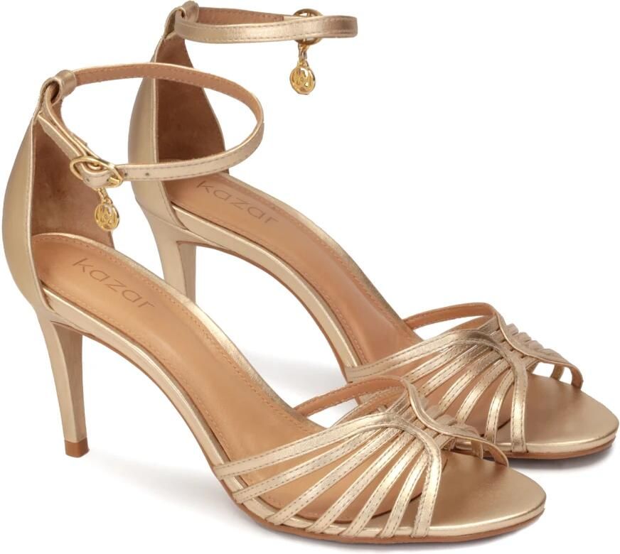 Kazar Gouden sandalen met volledige hak
