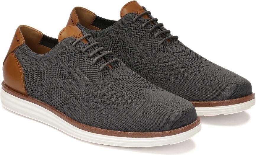 Kazar Grijze stoffen halfschoenen - Foto 3