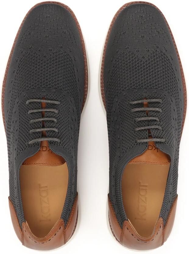 Kazar Grijze stoffen halfschoenen - Foto 2