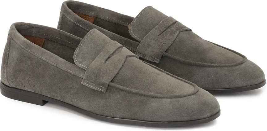 Kazar Grijze suède loafers