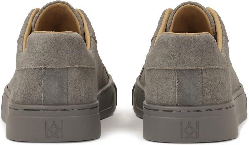Kazar Grijze suède sneakers met veters