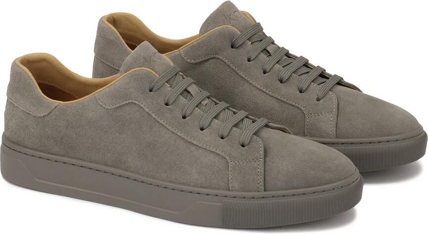Kazar Grijze suède sneakers met veters