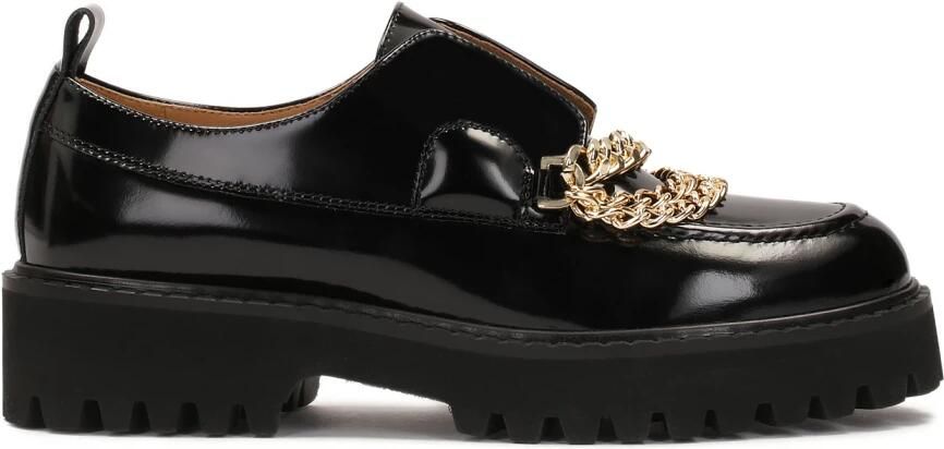 Kazar Halve schoenen op track zool versierd met kettingen.Dit product valt groot uit.