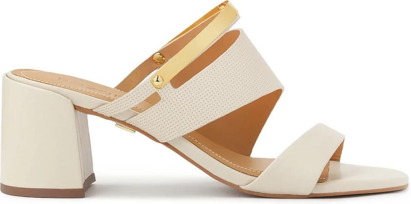 Kazar Heeled mules with metal strap decoration