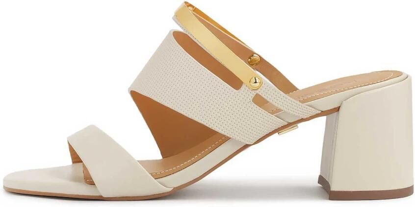 Kazar Heeled mules with metal strap decoration - Foto 5