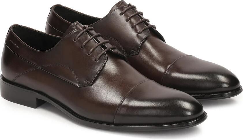 Kazar Heren halve pak schoenen in bruine kleur