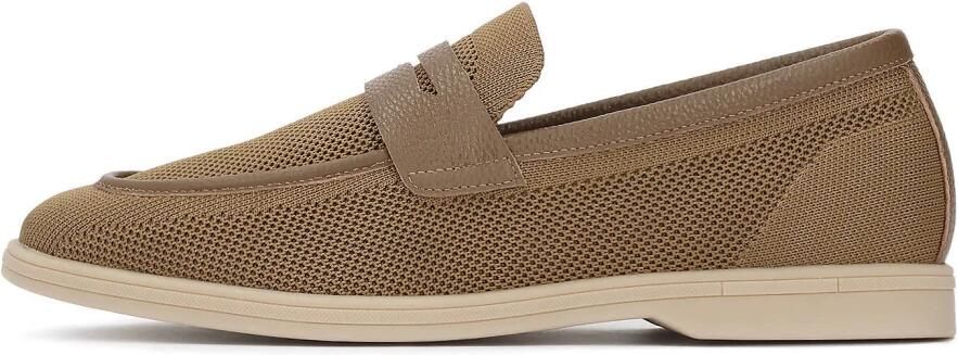 Kazar heren instapschoenen met geperforeerde stof en lederen details - Foto 2