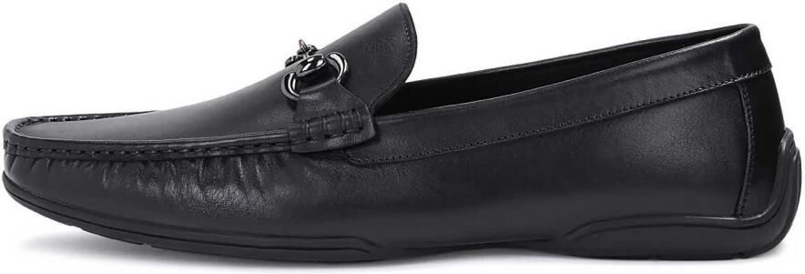 Kazar Heren leren mocassins in een klassieke tint met een decoratie.Dit product valt groot uit. - Foto 3