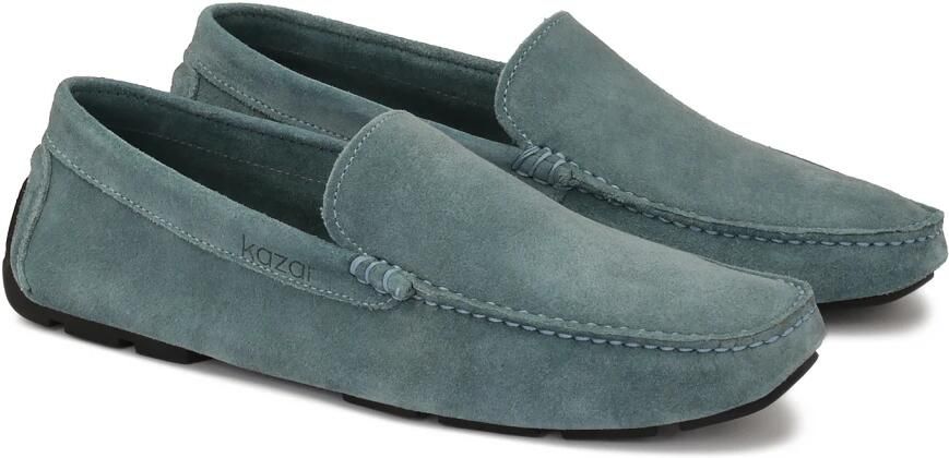 Kazar Heren lichtblauwe mocassins