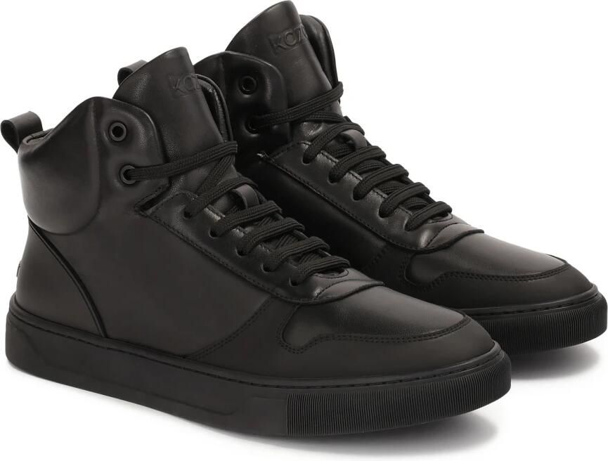 Kazar Heren sneakers van glad leer met rubberen neuskap