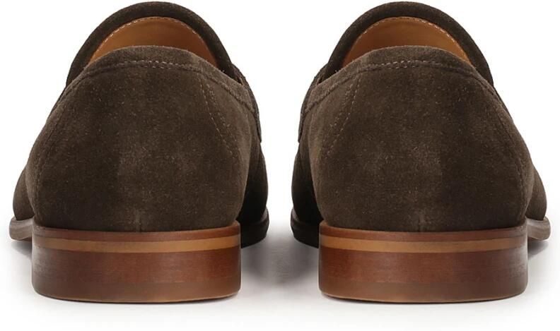 Kazar Heren suède loafers in bruine kleur