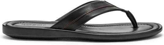 Kazar Heren zwarte teenslippers.Dit product valt groot uit.