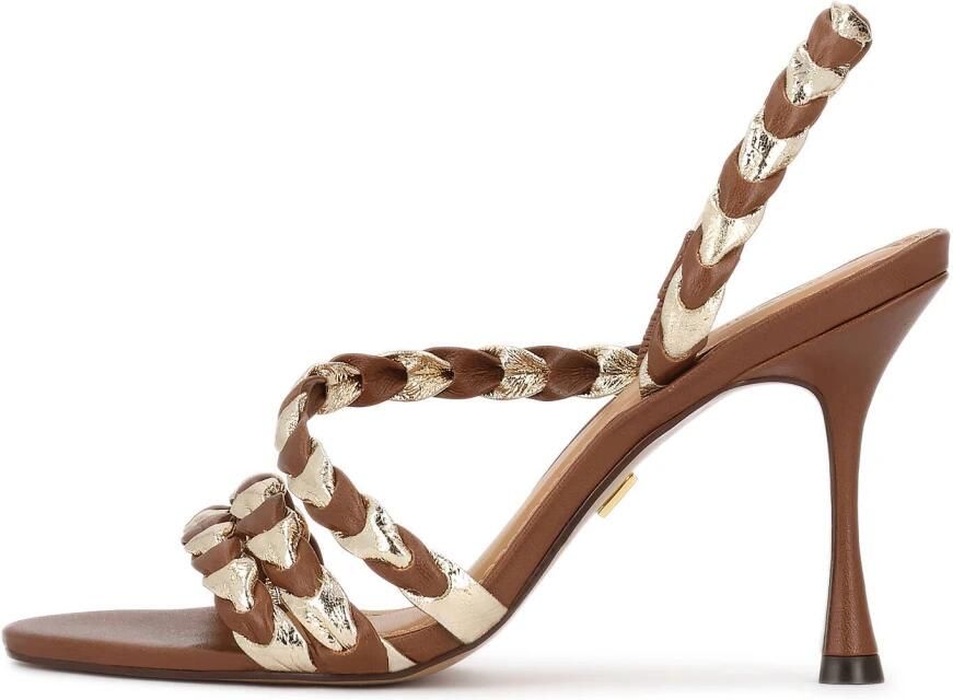 Kazar Brown and gold leather sandals - Foto 2