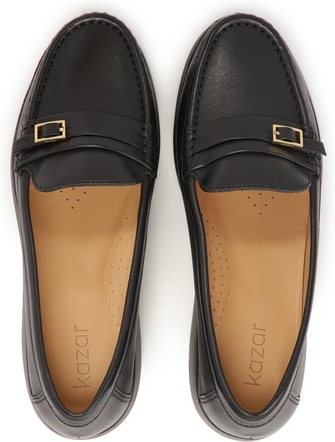 Kazar Zwarte halfhoge schoenen op een verhoogde zool Black Dames - Foto 2