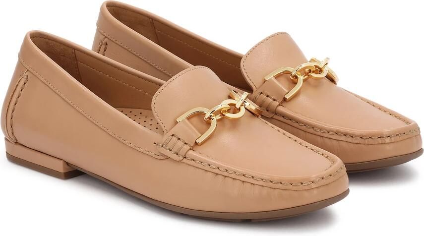 Kazar Beige leather moccasins - Foto 3