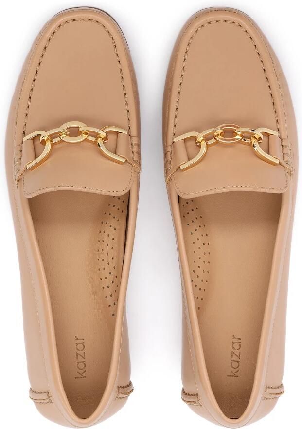 Kazar Beige leather moccasins - Foto 2