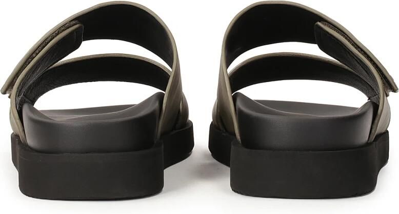 Kazar Khaki teenslippers met twee bandjes