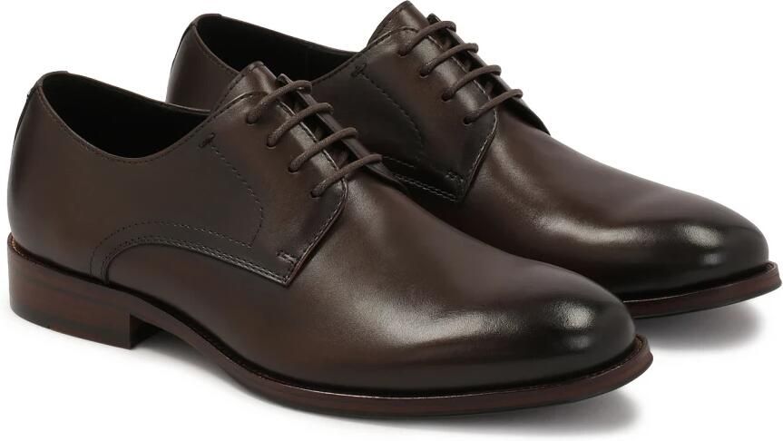 Kazar Klassieke bruine open teen halfschoenen