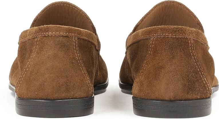 Kazar Klassieke bruine suède loafers