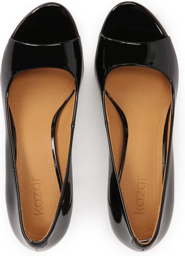 Kazar Klassieke zwarte peep toe pumps - Foto 5