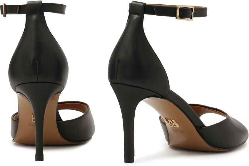 Kazar Klassieke zwarte sandalen met volledige hak