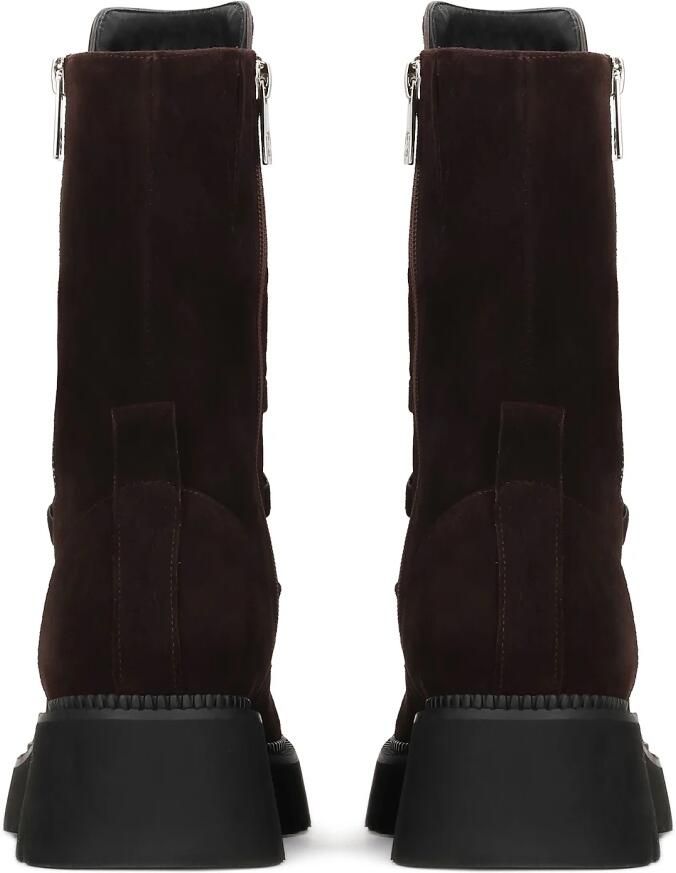 Kazar Laarzen met ritssluiting en decoratieve vetersluiting