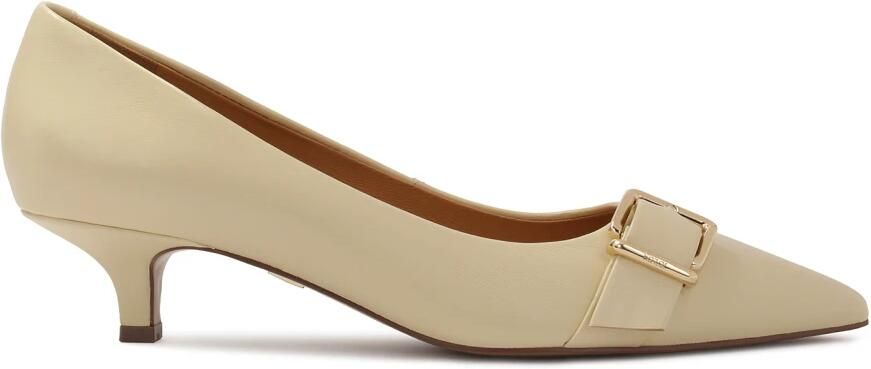 Kazar Lage leren pumps met gesp