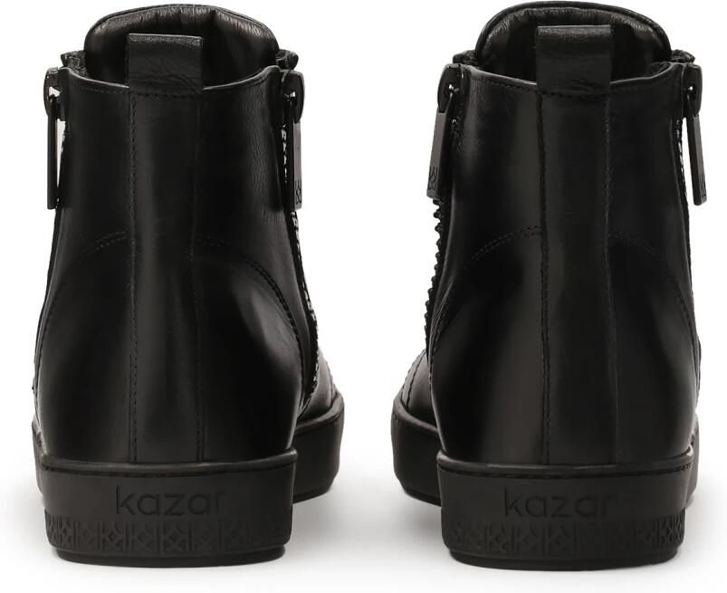 Kazar Leren enkelsneakers met sliders Black Heren - Foto 6