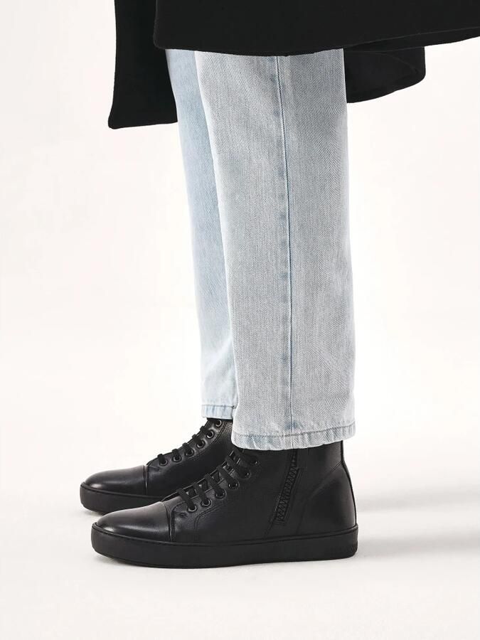 Kazar Leren enkelsneakers met sliders Black Heren - Foto 2