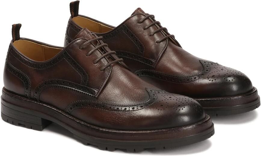 Kazar Leren casual halfschoenen met ornamenten